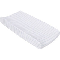 Miracle Blanket Stripes Changing Pad Cover Color: Blue / Gray