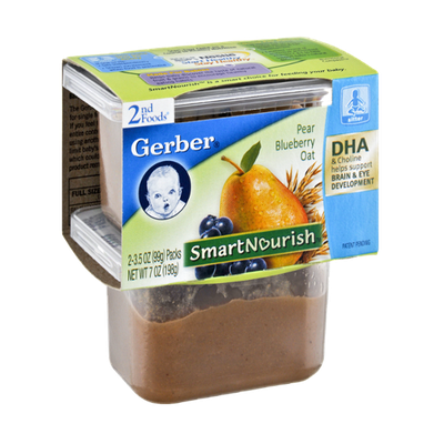 Gerber® Smart Nourish 2nd Foods Pear Blueberry Oat