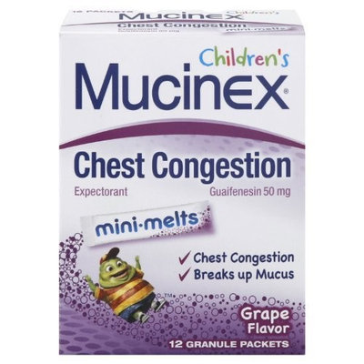 Mucinex Children's Mini-Melts, Grape, 12-Count