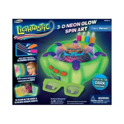 Lightastic Neon Glow 3D Spin Art