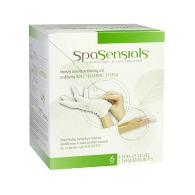 SpaSensials Moisturizing & Deep-Conditioning Hand Treatment, 6 Pouches, (Pack of 2)