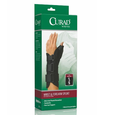 Curad Wrist & Forearm Splint with Abducted Thumb-Right, Medium, 6.5-8 in, Black, 1 ea
