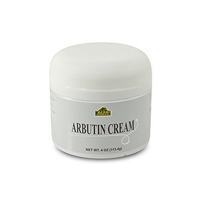 Alfa Vitamins Arbutin Cream 4 Oz with Vitamin E, Aloe Vera and Cocoa Butter. Helps Whitening Skin, Lighten Dark Marks and Blemish Control. Unisex