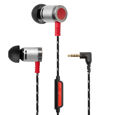 Syba Oblanc SY-AUD63101 Art of Sound In-Ear Ear Bud Headphones with Strong Woven Cable Cords and In-Line