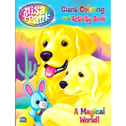 Lisa Frank Giant Coloring and Activity Book ~ A Magical World! (96 Pages) (Puppy Cover)