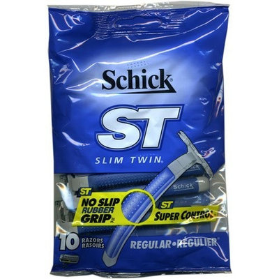 Schick ST Slim Twin Super Control Regular Razors, 10 per pack (2 packs)