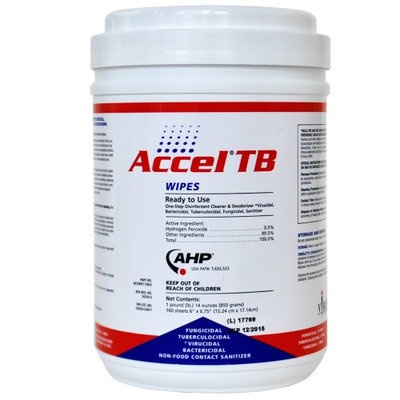 Virox Technologies ACCEL ATBW242013 Disinfecting Wipes, Size 6 x 7 In.