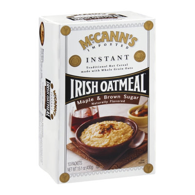 McCann's Irish Oatmeal Instant Maple & Brown Sugar - 10 CT