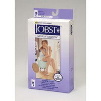 Jobst Women's Ultrasheer 30-40 mmHg Thigh High Extra Firm Support Sock with Lace Silicone Top Band Size: X-Large, Color: Honey