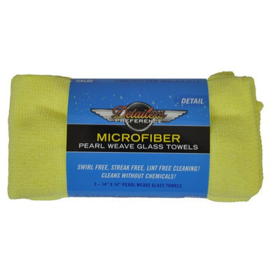 Eurow & O'reilly Corp. Eurow Microfiber Glass Cleaning Towel, 14in X 14in (2 Pack)