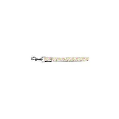 Mirage Pet Products 125-003 1004WT Retro Nylon Ribbon Collar White 1 wide 4ft Lsh