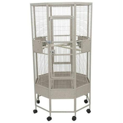 A&e Cage Small Octagon Bird Cage Color: Sandstone
