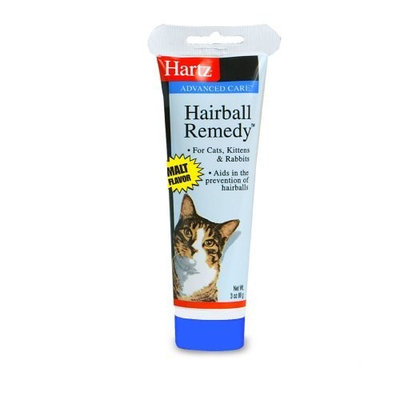 Hartz Hairball Remedy for Cats, Kittens and Rabbits, Malt Flavor, 3 Ounce