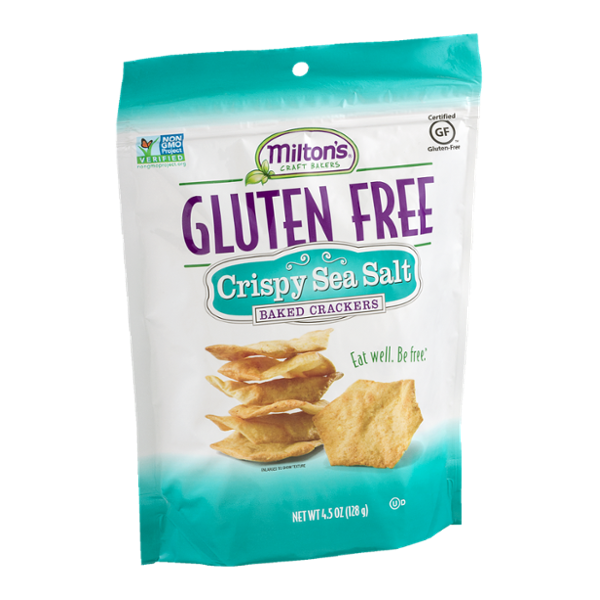 Milton's Craft Bakers Gluten Free Baked Crackers Crispy Sea Salt