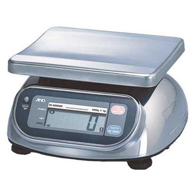 A & D WEIGHING SK-5000WP Dgtl Pckgng/Portioning Scale,5000g Cap.
