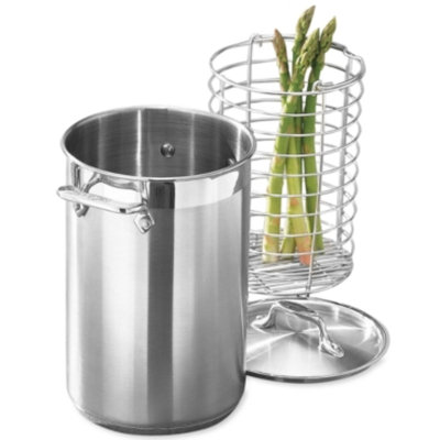 All Clad All-Clad Stainless Steel Covered Asparagus Pot With Basket