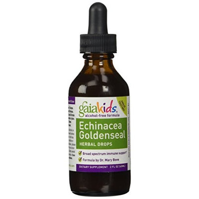 Gaia Kids Echinacea Goldenseal Herbal Drops, 2-Ounce Bottle