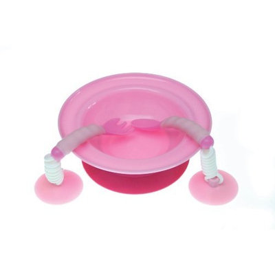 Dreambaby Stay-Put Cutlery, Pink (Discontinued by Manufacturer)