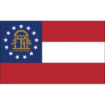 Annin Georiga State Flag - 4' x 6'