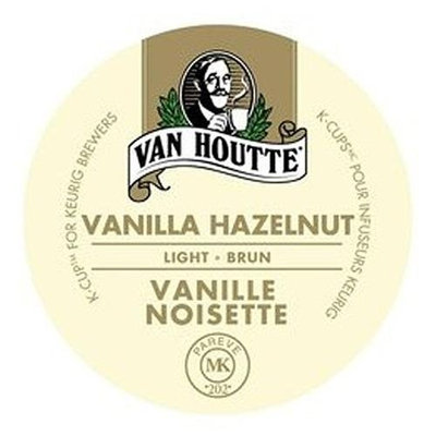Eziba Van Houtte (Vanilla) Hazelnut Noisette Coffee K-Cups for Keurig Brewers 96 K-Cups