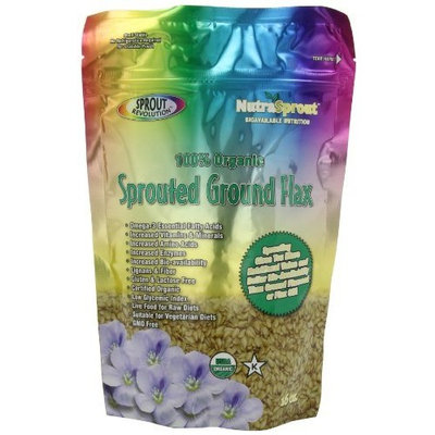 Sprout Revolution Nutrasprout Premium Organic Sprouted Ground Flax, 16-Ounce Pouch (Pack of 2)