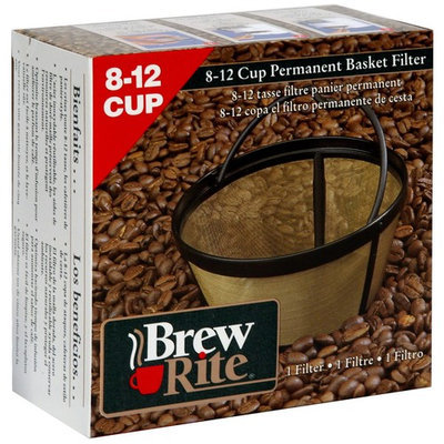 Brew Rite 8-12 Cup Permanent Coffee Filter, Basket Style