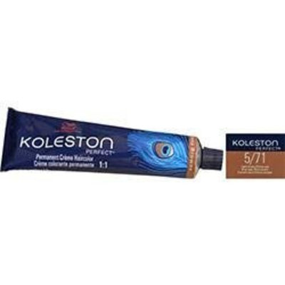 Wella Koleston Perfect Permanent Creme Haircolor 1:1 5/71 Light Brown/Brown Ash