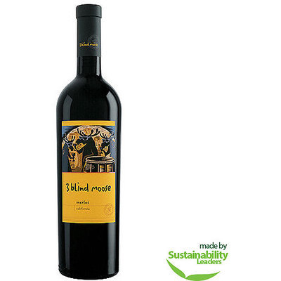 3 Blind Moose Merlot Wine, 750 ml