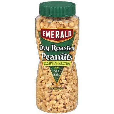 Emerald Lightly Salted Dry Roast Peanuts, 16-Ounce Packages (Pack of 12)