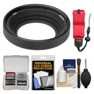 Nikon AW 40.5mm NC Neutral Color Filter with Floating Strap + Accessory Kit for 1 AW1 Camera & 11-27.5mm Lens