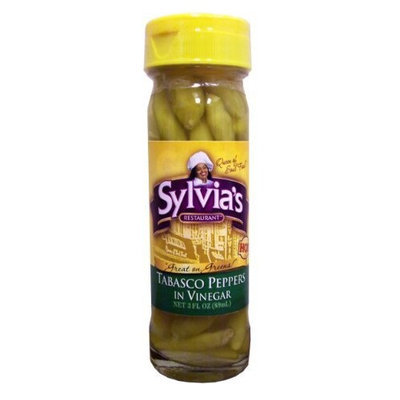 Sylvia's Tabasco Peppers in Vinegar, 3-Ounce Bottles (Pack of 24)