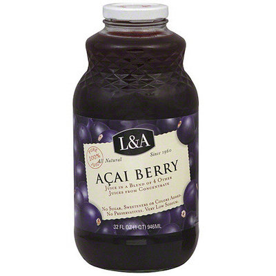 L A L&A Acai Berry Juice, 32 oz (Pack of 6)