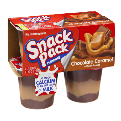 Snack Pack Chocolate Caramel Pudding - 4 PK