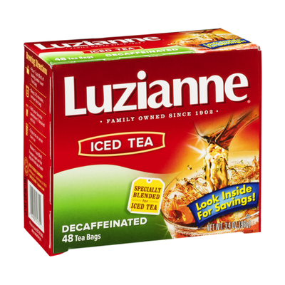 Luzianne Iced Tea Bags Decaffeinated - 48 CT