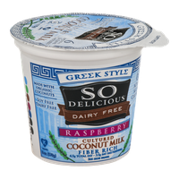 So Delicious Dairy Free Cultured Coconut Milk Greek Style Raspberry
