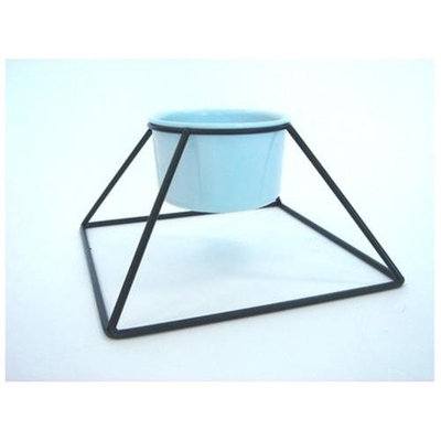 YML Single Iron Stand with Plastic Feeder Bowls