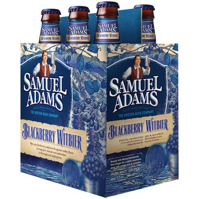 Samuel Adams Blackberry Witbier Beer, 12 oz, 6 count