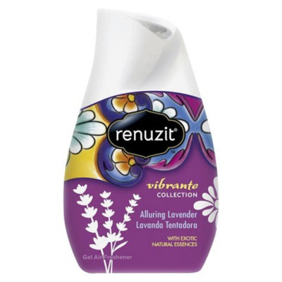 Renuzit Vibrante Collection Gel Air Freshener Alluring Lavender 7 oz