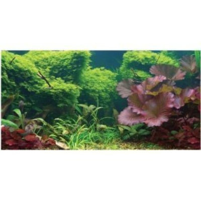 Sporn /yuppie Puppy Pet Prod Aquatic Creations Static Cling Aquarium Background, 24 by 12-Inch, Tropical