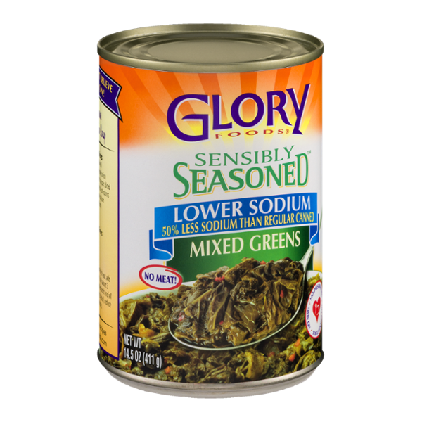 Glory Foods Sensibly Seasoned Mixed Greens Lower Sodium Reviews 2019