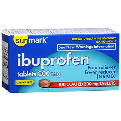 Sunmark Ibuprofen, 200 mg, 100 tabs by Sunmark