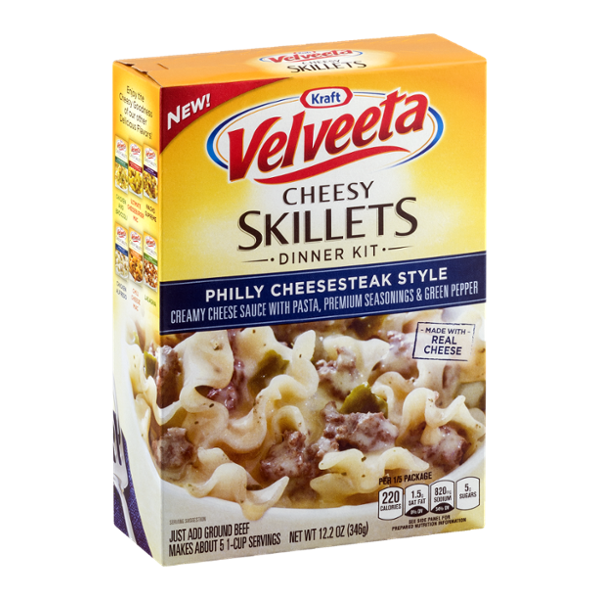Kraft Velveeta Cheesy Skillets Dinner Kit Philly Cheesesteak Style