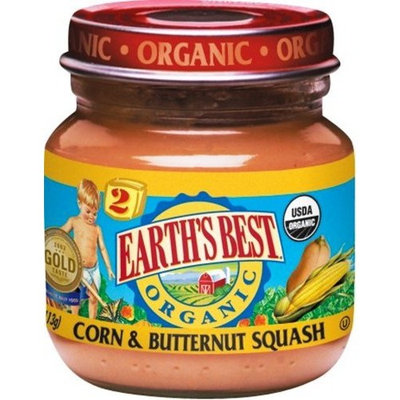 Earth's Best Organic Baby Food, Corn & Butternut Squash, 4 Ounce (Pack of 12)