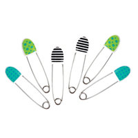 Sassy Diaper Pins - 6 pack Deco, 1 ea