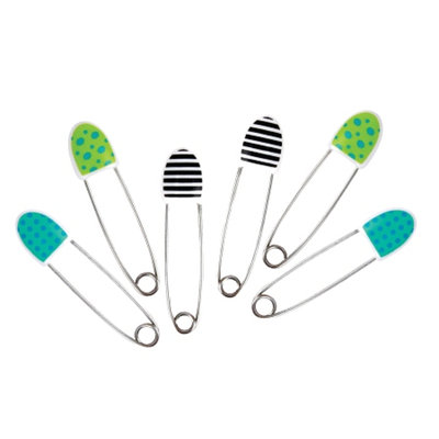 Sassy Diaper Pins - 6 pack Deco, 1 ea