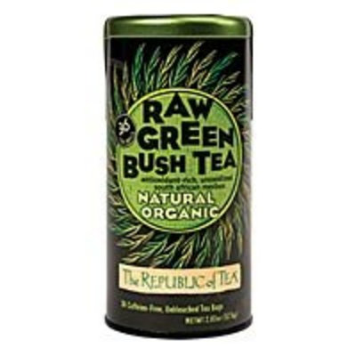 The Republic Of Tea 100% Organic Natural Green Rooibos Tea, 36 Tea Bags
