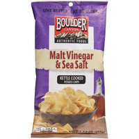 Inventure Foods Boulder Canyon Malt Vinegar & Sea Salt Kettle Cooked Potato Chips, 7.5 oz