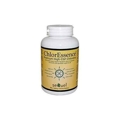 Sequel Naturals ChlorEssence Premium High-CGF Chlorella -- 500 mg - 300 Tablets