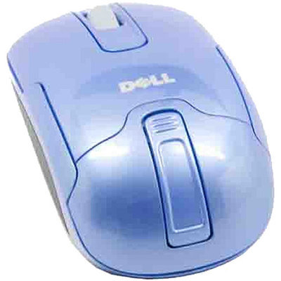 Dell 3-Button Wireless Laptop Optical Scroll Mouse WM210, Blue