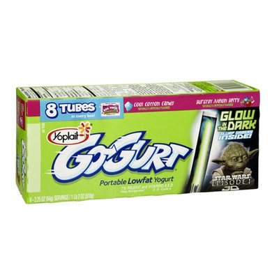 GO-GURT® Cool Cotton Candy & Burstin Melon Berry Flavored Portable Lowfat Yogurt Tubes